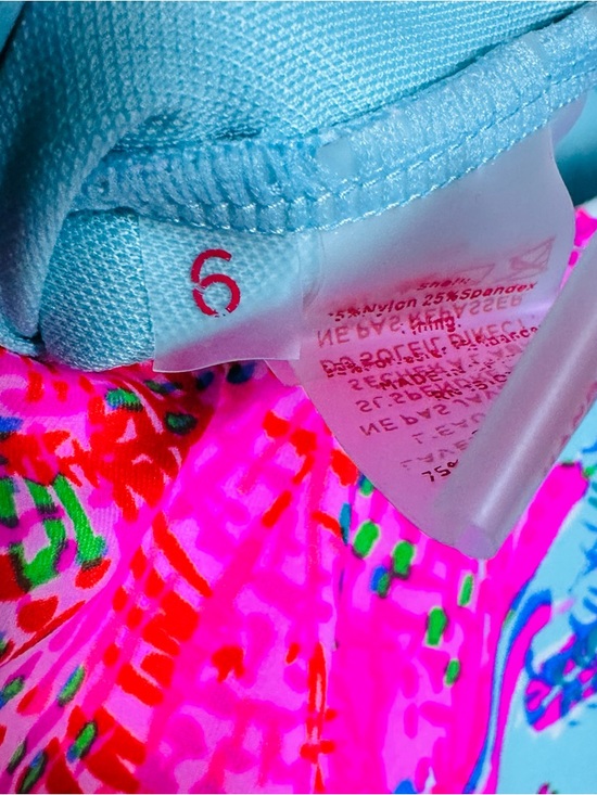 Lilly Pulitzer Brin Scoop Neck One Piece Swimsuit Celestial Blue Cay To My Heart - Picture 10 of 14